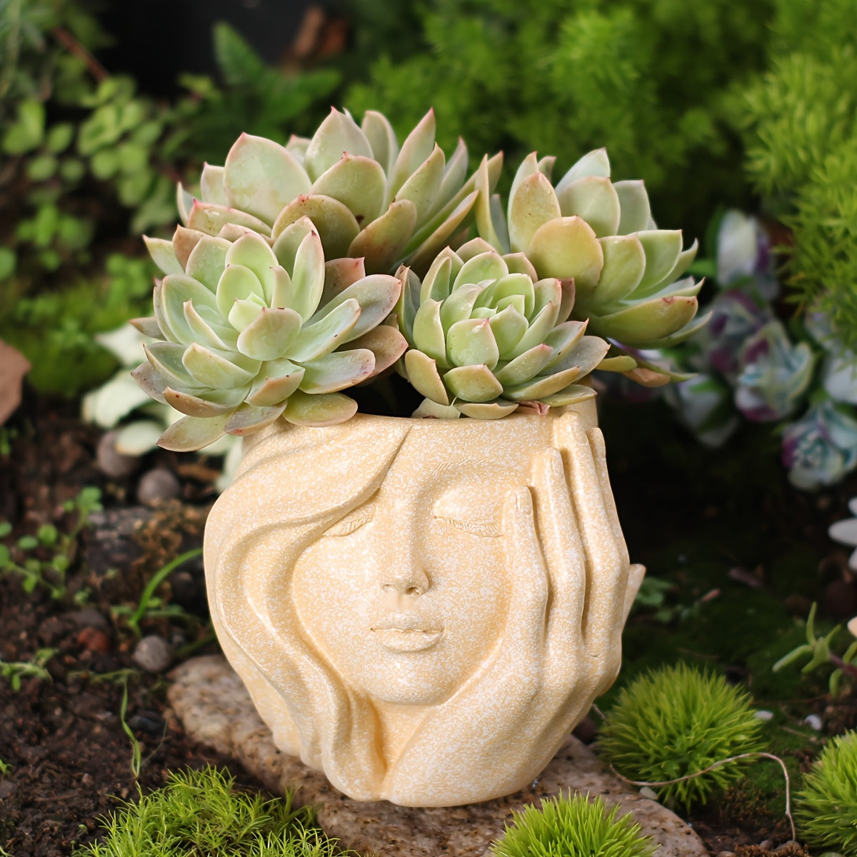FACERPOT – Artistic Face Planter for Stylish Indoor & Outdoor Plant Display