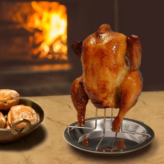 ROASTSPIRE – Vertical Chicken Roasting Rack for Even Crisp Cooking