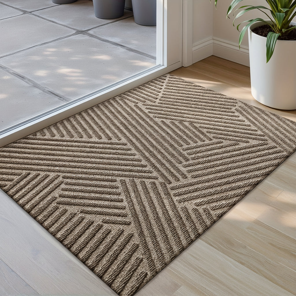 ENTRYSTYLE - Solid Color Durable Non-Slip Door Mat