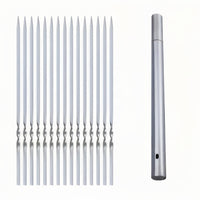 SKEWERTUBE – Stainless Steel BBQ Skewers with Storage Tube Set