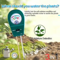 SOILTRIO – 3-in-1 Soil Moisture, Fertility & pH Tester