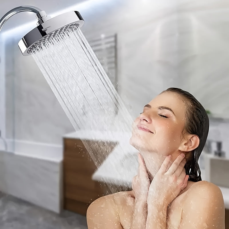 LUXRAIN - Premium Rain Shower Head 1pc, Anti-Clog Nozzles & Adjustable Angles for Ultimate Shower Comfort