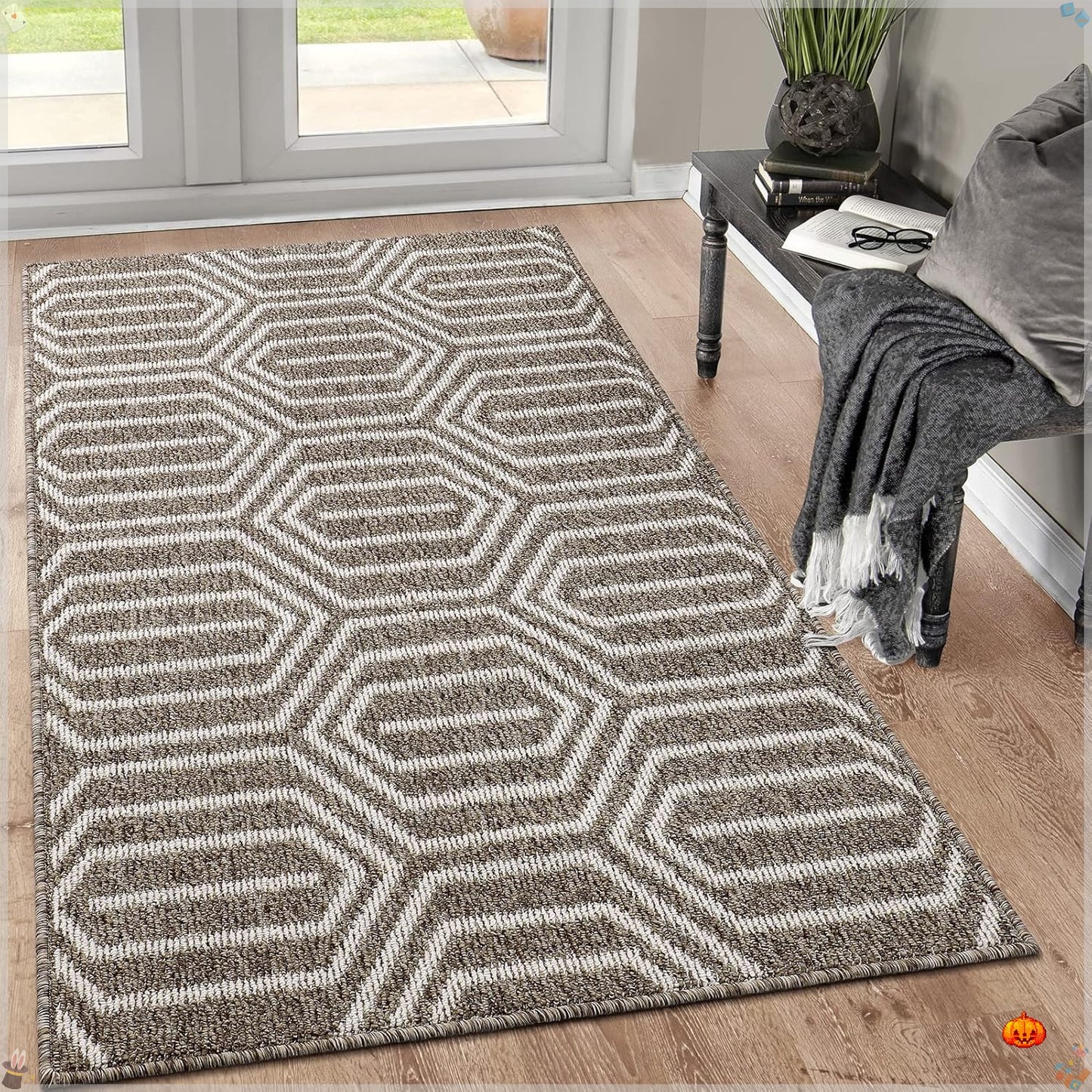 GRACEHAVEN - Soft Velvet Indoor Anti-Slip Entrance Mat