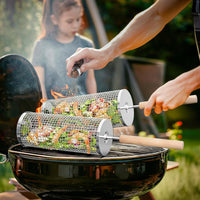 GRILLEXA - Premium Grill Basket made of stainless steel for outdoor BBQ