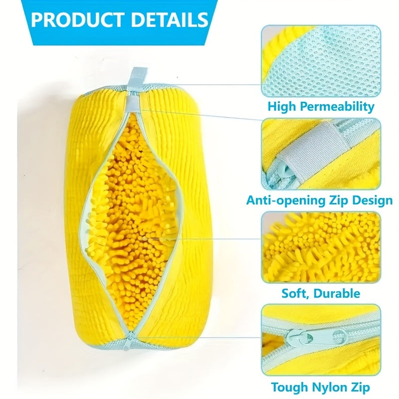 SOLESHIELD - Heavy-Duty Shoe Washing Machine Bag with Zipper & Soft Protective Lining