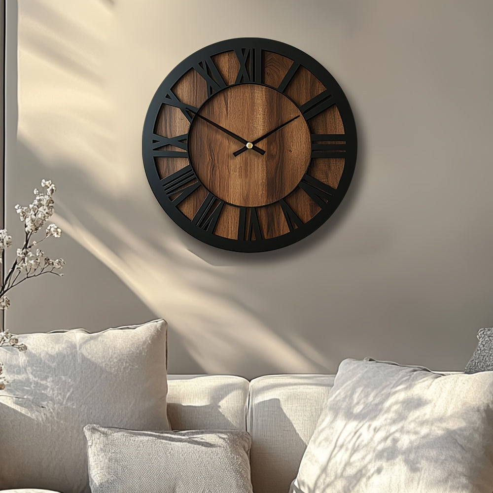 WOODORA ART – Artistic Silent Round Wall Clock