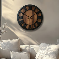WOODORA ART – Artistic Silent Round Wall Clock
