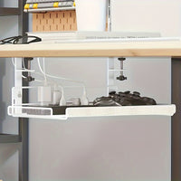 CLASSTIDY - Adjustable Metal Desk Rack with No-Drill Hanging Organizer