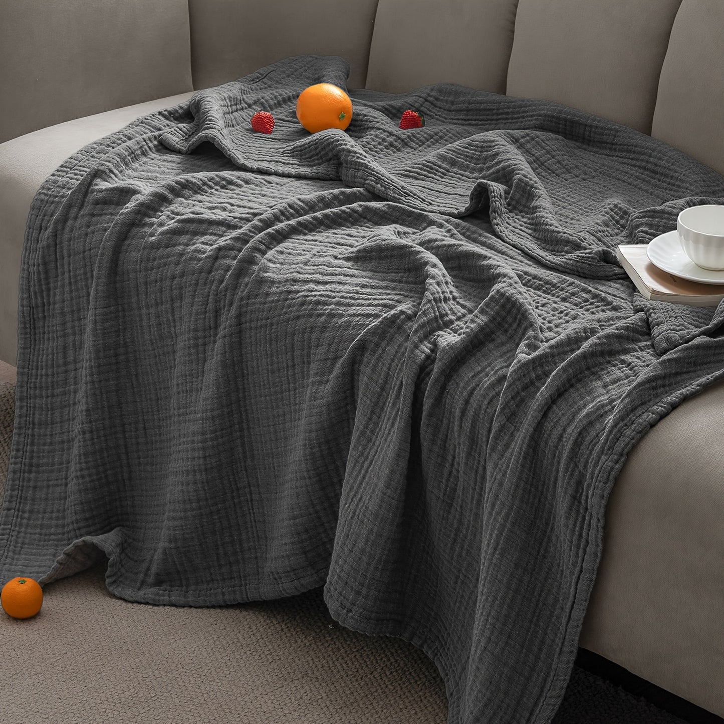 CLOUDSOFT - Ultra-Soft Cotton Blanket for Breathable Everyday Comfort