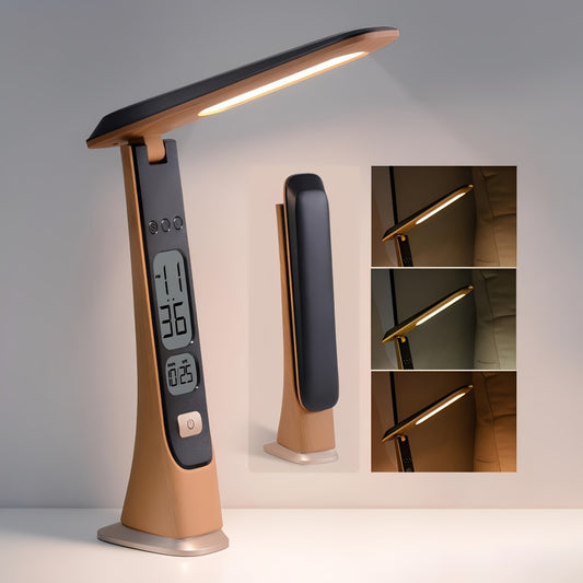 FLEXILUX – Foldable Portable LED Desk Lamp with Time Display