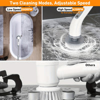 HOMESWEEP - Rechargeable Electric Spin Scrubber with Detachable Handle