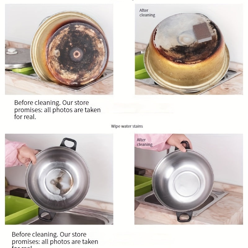 PUREBRITE - Multi-Piece Diamond Sponge Cleaning Tools for Pot Bottom & Stubborn Stains