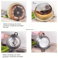 PUREBRITE - Multi-Piece Diamond Sponge Cleaning Tools for Pot Bottom & Stubborn Stains