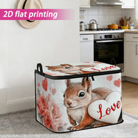 SQUIRRELBOX – Valentine Storage Bin for Cute Room Organization
