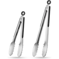 LOCKTONG – Stainless Steel Kitchen Tongs with Silicone Grip & Locking Feature