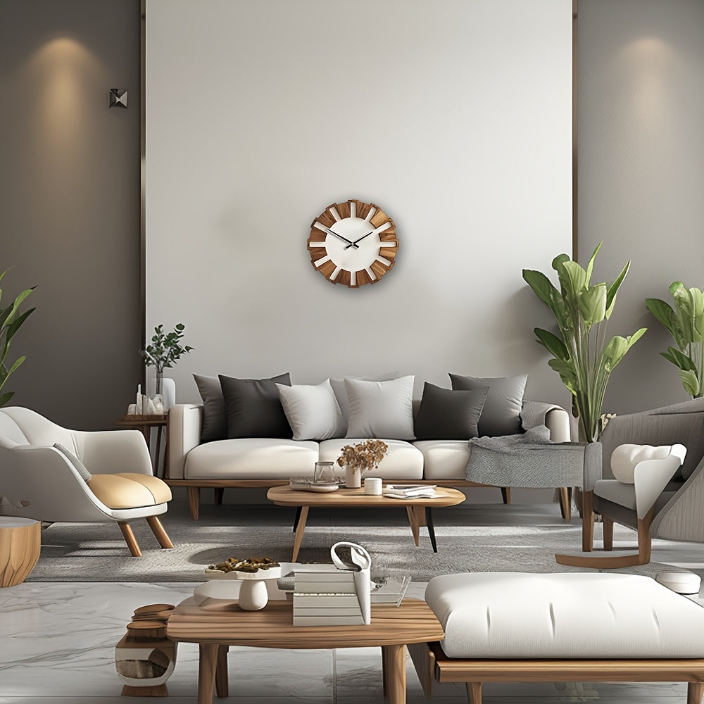 RUSTIQUE – Classic Wooden Wall Clock for Timeless Interiors