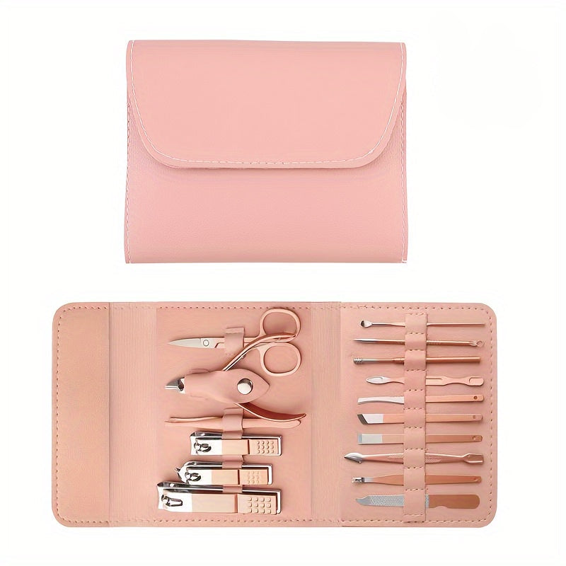 TRIMFORGE – 16PCS Stainless Steel Manicure & Pedicure Grooming Tool Set
