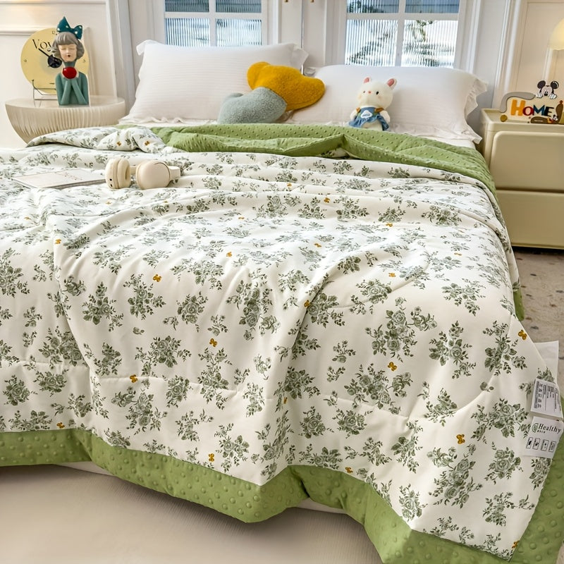 BLOOMCOOL – Lightweight Floral Summer Quilt for Breathable Sleep Comfort
