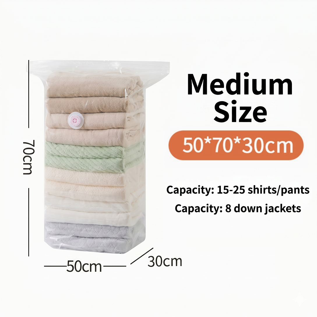 VACUNOVA – No Pump Compression Bags for Effortless Space Saving