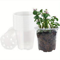 ROOTCLEAR SET – 20 Pack Transparent Nursery Pots for Easy Root Monitoring