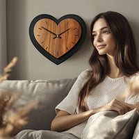 TIMBERHEART – Rustic Wooden Wall Clock Accent