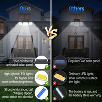 BRIGHTPATH - 2500 Lm Solar Outdoor Area Lights, 3 Modes, Motion Activated