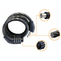 BIKEGUARD - Steel Security Cable Lock With 4-Digit Code