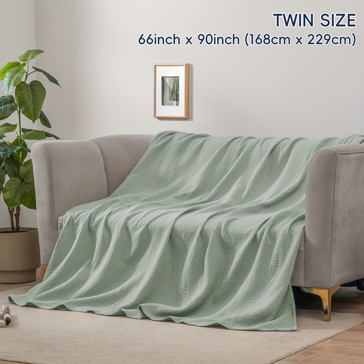 CLOUDSOFT - Ultra-Soft Cotton Blanket for Breathable Everyday Comfort