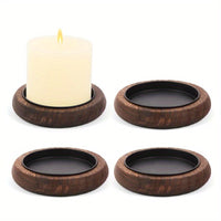 WOODCIRCL STAND – Solid Wood Candle Holder with Tray