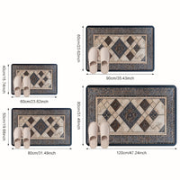 STYLEHAVEN - Machine Washable Geometric Border Entryway Mat