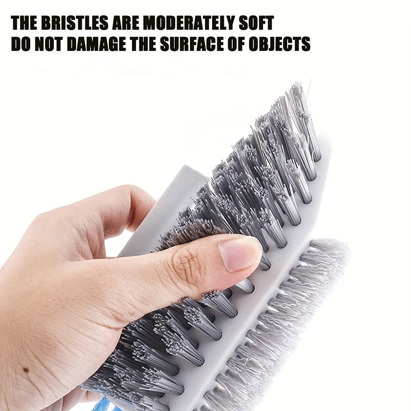 CLEANPRO - 2-in-1 Crevice & Floor Scrub Brush, Durable Plastic, Portable Design