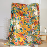 PUREBLOOM – Breathable Cotton Jacquard Summer Blanket for Cool Sleep Comfort