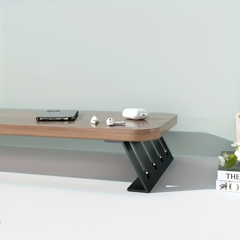 POSTUREPRO - Space-Saving Wooden Monitor Riser for Home Office & Laptop Use