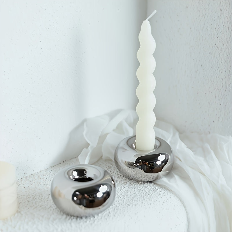 AURAGLEAM DISK – Modern Ceramic Tea Light Holder