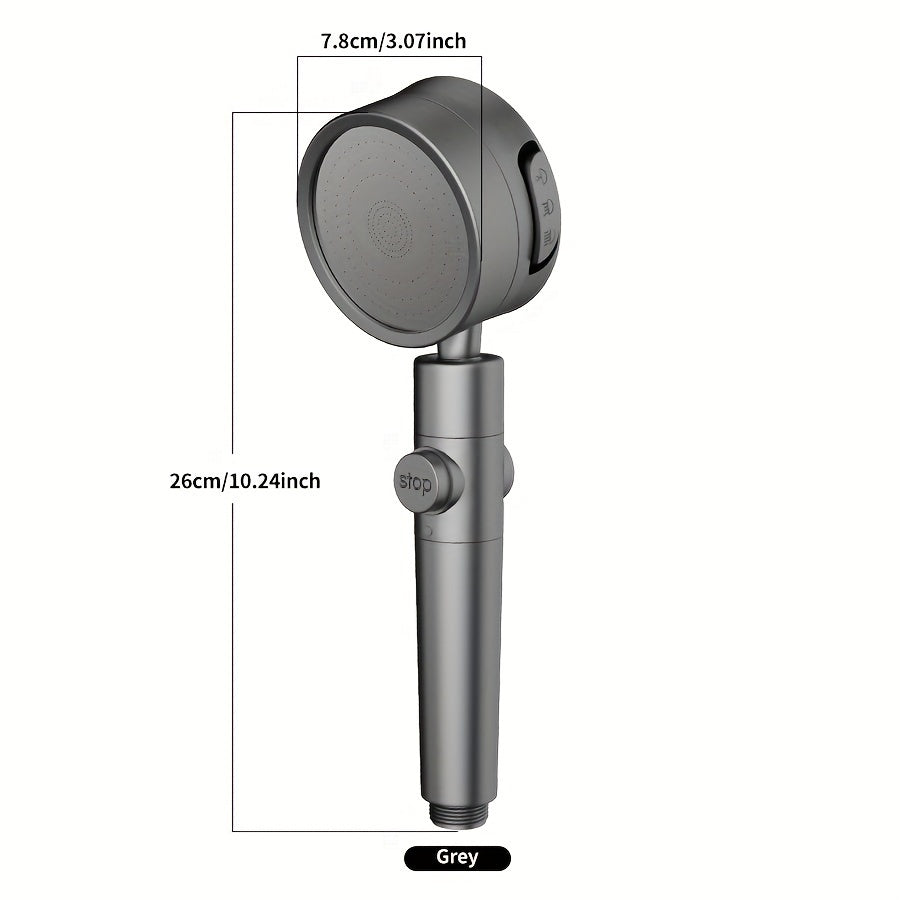 NIMBUSA – Adjustable High-Pressure Shower Head with Three Water Flow Settings