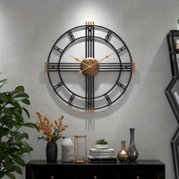 CASAELIX – Modern Minimalist Cross Wall Clock with Structured Geometric Frame and Silent Motion