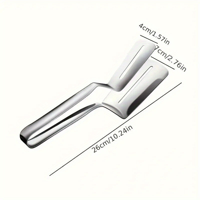 STEAKCLIP – Multi-Function Stainless Steel Tongs with Spatula Control