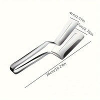 STEAKCLIP – Multi-Function Stainless Steel Tongs with Spatula Control