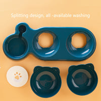 CATNIBBLE - Tilted Bowls with Gravity Water System and Protective Neck Design