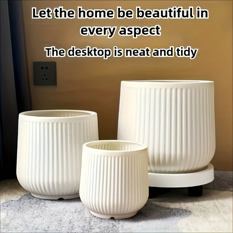 NORDILUX SET – Modern Decorative Planters for Elegant Indoor Plant Display