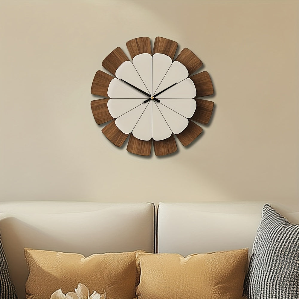 WOODORA ROUND – Decorative Silent Wooden Wall Clock