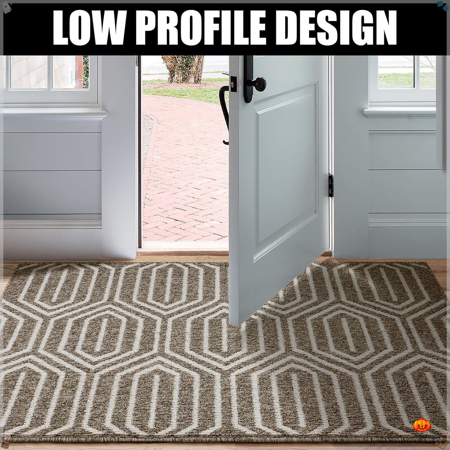 GRACEHAVEN - Soft Velvet Indoor Anti-Slip Entrance Mat