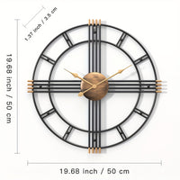 CASAELIX – Modern Minimalist Cross Wall Clock with Structured Geometric Frame and Silent Motion