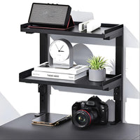 NEATSPACE - Double-Layer Clip-On Desk Storage Rack for Home Office Essentials