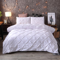 SOFTPLEA – 3pcs Pleated Comfort Duvet Cover Set