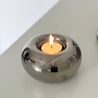 AURAGLEAM DISK – Modern Ceramic Tea Light Holder
