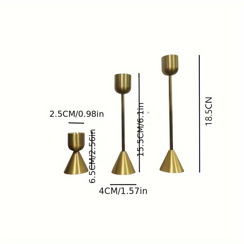 METALLICA TRIO – 3-Piece Contemporary Candle Holder Set