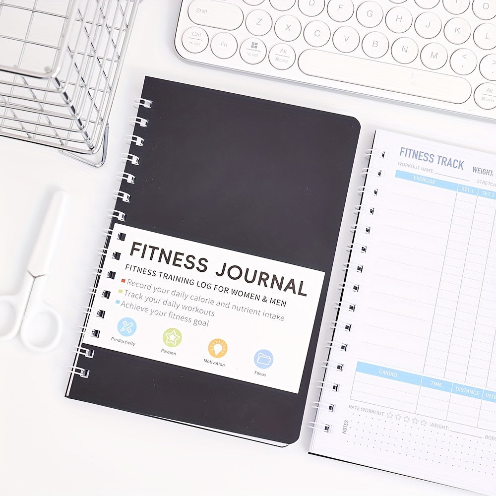 FITTRACK JOURNAL – Undated Fitness Planner & Meal Tracker for Daily Organization