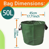 PUREBIN - Versatile Trash Bag Collection for Garden, Pool, and Home Use 125L/120L/60L/50L