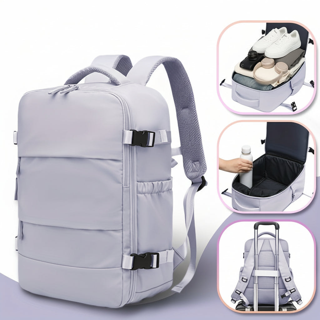 PACKSMART - Travel Vacuum Backpack Set for Men, Women, and Students